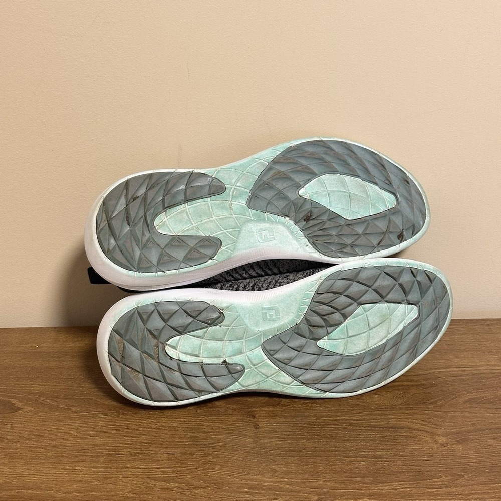 FootJoy FJ Flex XP Womens 9.5 Gray Spikeless Athletic Golf Waterproof Shoe 95336 - Picture 7 of 9